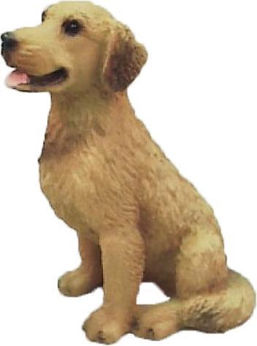 MFFIRE Tuin Puppy Sculptuur, Golden Retriever met welkomstbord, handgeschilderde hars realistische dierlijke beeldjes opknoping decoratie buiten, gazon, terras, veranda ornamenten MFFIRE Tuin Puppy Sculptuur, Golden Retriever met welkomstbord, handgeschilderde hars realistische dierlijke beeldjes opknoping decoratie buiten, gazon, terras, veranda ornamenten