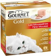 Gourmet Gold Fijne Mousse Multi Pack - Kattenvoer - 8 x 85 g