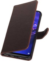 Wicked Narwal | Premium bookstyle / book case/ wallet case voor Huawei Mate 20 Lite Mocca