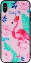 Wicked Narwal | Print Hardcase voor iPhone XS Max Lucky Me Flamingo
