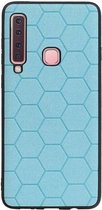 Wicked Narwal | Hexagon Hard Case voor Samsung Samsung Galaxy A9 2018 Blauw