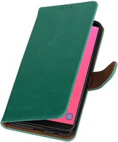 Wicked Narwal | Premium bookstyle / book case/ wallet case voor Samsung Samsung Galaxy J8 Groen