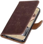 Wicked Narwal | Premium TPU PU Leder bookstyle / book case/ wallet case voor Honor 9 Mocca