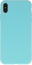 Wicked Narwal | Premium Color TPU Hoesje voor iPhone XS / X Turquoise