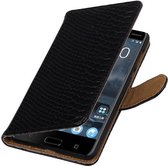 Wicked Narwal | Snake bookstyle / book case/ wallet case Hoes voor Nokia 5 Zwart