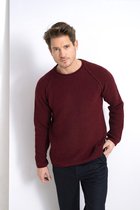 Loop.a life Duurzame Trui Goodmorning Sweater Heren - Bordeaux - Maat S