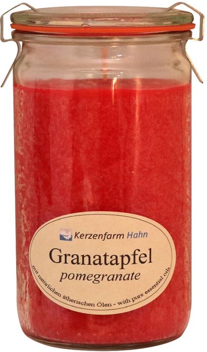 Geurkaars weckglas granaatappel
