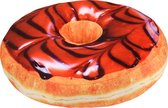 Donut kussen bruin 40 cm