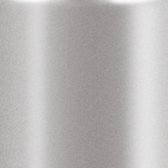 24x Metallic zilveren dinerkaarsen 25 cm 8 branduren - Geurloze kaarsen zilver - Tafelkaarsen/kandelaarkaarsen