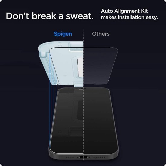 Spigen Glas.tR EZ Fit Screenprotector – 2 Stuks – Voor ASUS ROG Ally X (2024) – 9H Gehard Glas – Met Installatiesjabloon – Oleofobe Coating