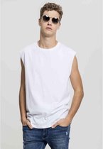 T-shirt sans manches à Edge ouvert blanc XL