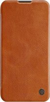 Huawei P40 Lite Hoesje - Qin Leather Case - Flip Cover - Bruin