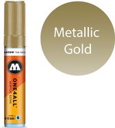 Molotow 327HS Metallic Gold - Gouden acryl marker - Chisel tip 4-8mm - Kleur Goud