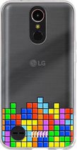 6F hoesje - geschikt voor LG K10 (2017) -  Transparant TPU Case - Tetris #ffffff