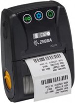 Zebra ZQ210, 8 dots/mm (203 dpi), linerless, CPCL, USB, BT (iOS), zwart