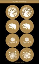 Sluitzegel Set Feest - 24 stuks - stickers - sluitstickers - cadeaustickers - feestelijke sluitzegels - inpakken