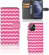 Hoesje ontwerpen iPhone 12 | 12 Pro (6.1") GSM Hoesje ontwerpen Waves Pink