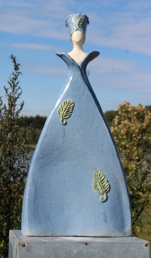 stoom Leonardoda Asser Tuinbeeld Keramiek Triangel Blauw | bol.com