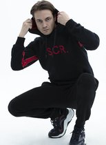 SCR. Fayo - Warme Heren Hoodie - Sweater met capuchon - Zwart - Maat XL
