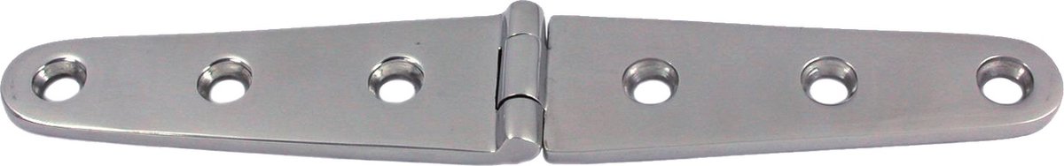 Staartscharnier - 160x27x4 - Rvs 316 - Knoop boven