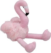 Relaxdays deurstopper flamingo - roze - binnen - zwaar - deurstop - deurbuffer - groot
