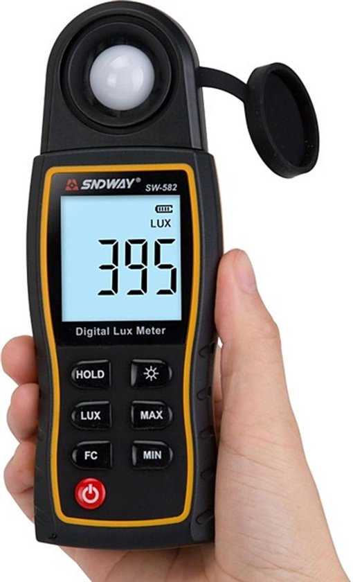 SNDWAY® Digitale Lux Meter Lumen Meter 180 Graden draaibaar