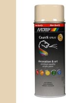 Motip crafts acryllak hoogglans licht ivoorkleurig (RAL 1015) - 400 ml