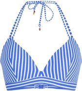 LingaDore - Bossa Bikini Top - maat 40D - Blauw Wit