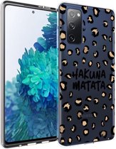 iMoshion Design voor de Samsung Galaxy S20 FE hoesje - Luipaard - Bruin / Zwart