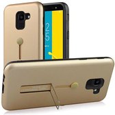 EmpX Telefoonhoesje - Back Cover - Geschikt Voor Samsung Galaxy J6 (2018) - Goud