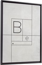 Kave Home - Myrthe schilderij letter B 50 x 70 cm