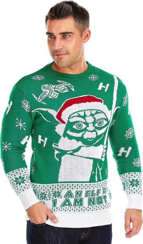 Foute Kersttrui "An Elf I am Not" Mannen | Heren - Grappige Kersttrui - Christmas Sweater - Volwassen Maat XXXL