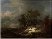Poster – Oude Meesters - Landschap met ruïnes, Jacob Isaacksz van Ruisdael - 40x30cm Foto op Posterpapier