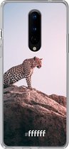 OnePlus 8 Hoesje Transparant TPU Case - Leopard #ffffff