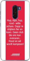 Xiaomi Pocophone F1 Hoesje Transparant TPU Case - AFC Ajax Clublied #ffffff