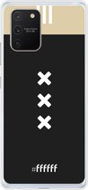 Samsung Galaxy S10 Lite Hoesje Transparant TPU Case - AFC Ajax Uitshirt 2018-2019 #ffffff