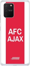 Samsung Galaxy S10 Lite Hoesje Transparant TPU Case - AFC Ajax - met opdruk #ffffff