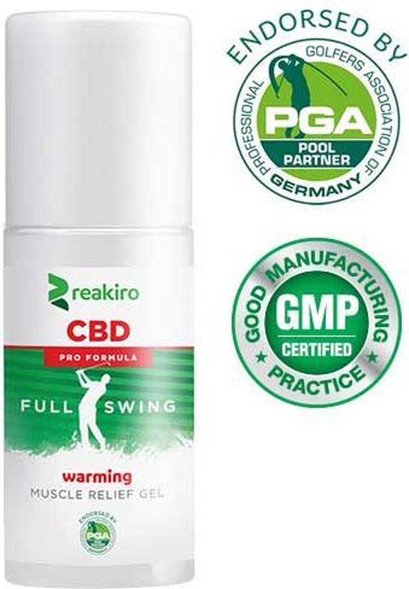 Reakiro - Golf Pro Formula - Muscle Relief - Warming CBD Gel - 100 ml