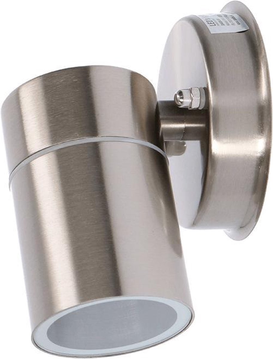 Aluminium wandlamp voor buiten met Zigbee GU10 spot - Rond