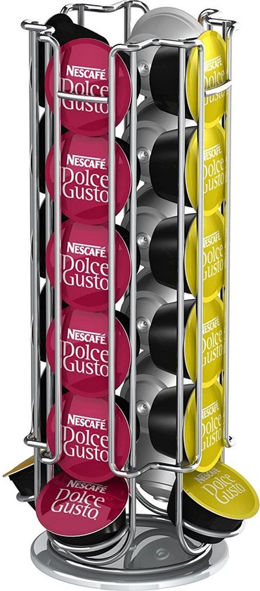 Dolce Gusto – Porte-capsules De Café Noir Rotatif, 32 Tasses