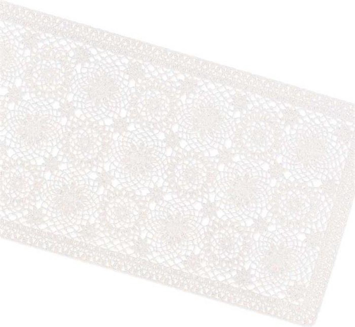 Tafelloper Amira vinyl 40x150cm ivoor