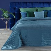 Luxe bed_deken_Brulo_Polyester_sprei_220x240 cm_Gewicht-250+70+150 GSM__Donker blauw