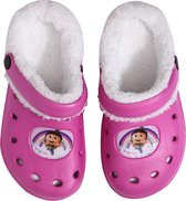 Universal Clog Met Bont Minions Pvc/bont Roze/wit Maat 24-25