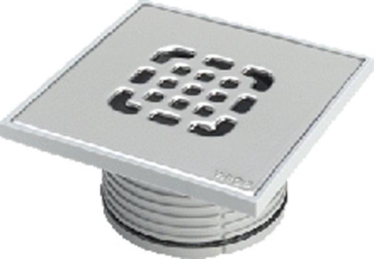 Viega Advantix opzet en verlengstuk voor vloerput 150x150mm met O ring niet geschroefd kunststof frame grijs