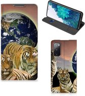 Bookcase Geschikt voor Samsung Galaxy S20 FE Smartphone Hoesje Roofdieren