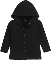 Capuchon vest zwart (lang) 86/92
