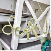 Naamhanger - Babykamer - Kraamcadeau - Handmade - Decoratief - max 4 letters - Zeegroen