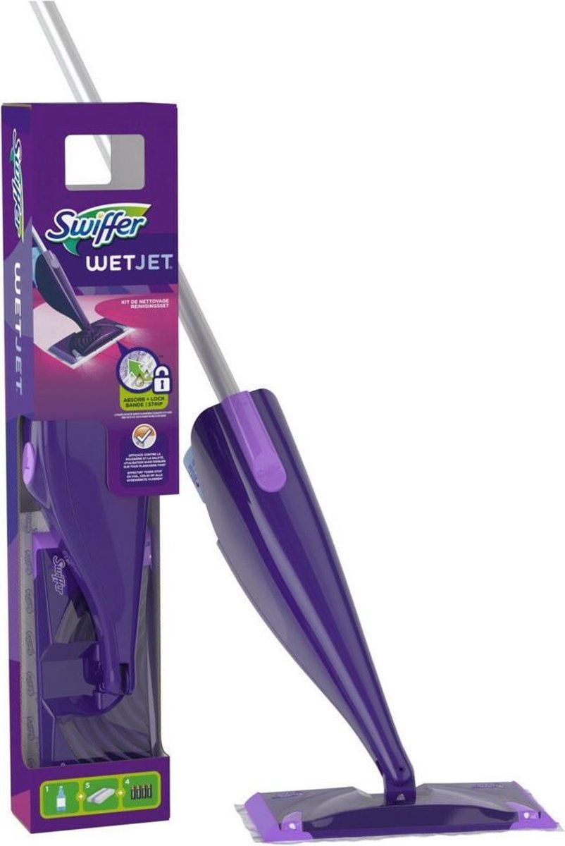 Bol Com Swiffer Wetjet Startset Alles In Een Dweilsysteem Voor Iedere Vloer