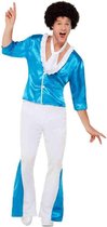 Smiffys Kostuum -L- 70s Super Glam Blauw