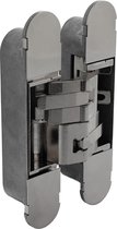 Intersteel Scharnier 160 x 32 mm zamak – nikkel 3D verstelbaar